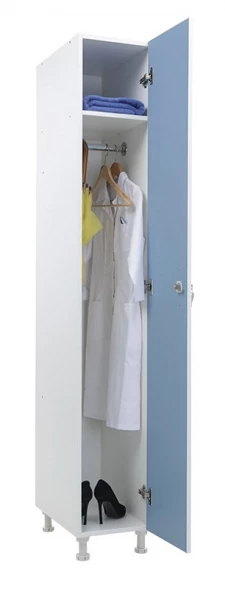 Шкаф для раздевалок WL 11-30 голубой/белый