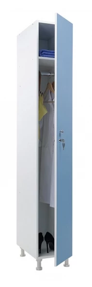 Шкаф для раздевалок WL 11-30 голубой/белый