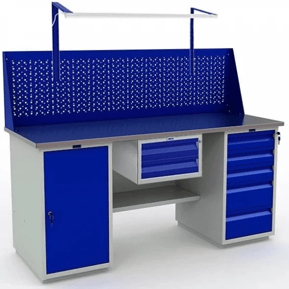 Верстак Практик с освещением и подвесным ящиком WT180.WD1/WD5.111