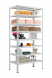 Стеллаж Титан МС-500 1000х1000х600 мм 8 полок