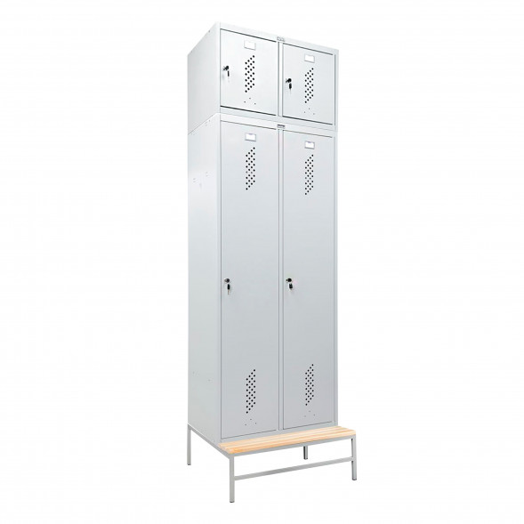 Шкаф LS-K-780 на скамье-подставке с антресолью