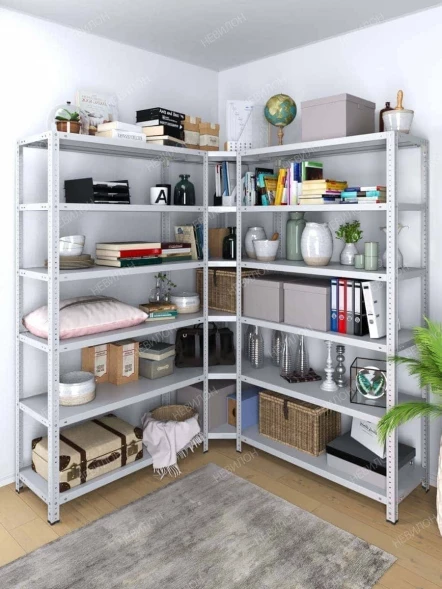 Стеллаж угловой МС 1500х1800х1800/600 мм 6 ярусов