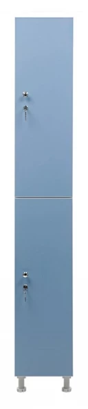 Шкаф для раздевалок WL 12-30 голубой/белый