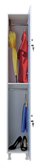 Шкаф для раздевалок WL 12-30 голубой/белый