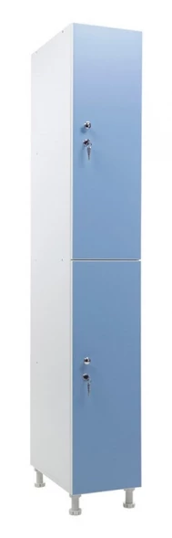 Шкаф для раздевалок WL 12-30 голубой/белый