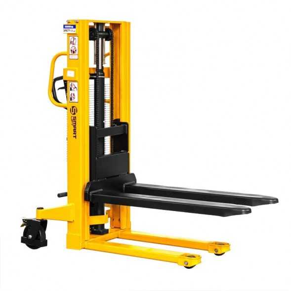 Ручной гидравлический штабелер SDJ 1020 (г/п 1 т, 2 м, фиксированные вилы) SMART