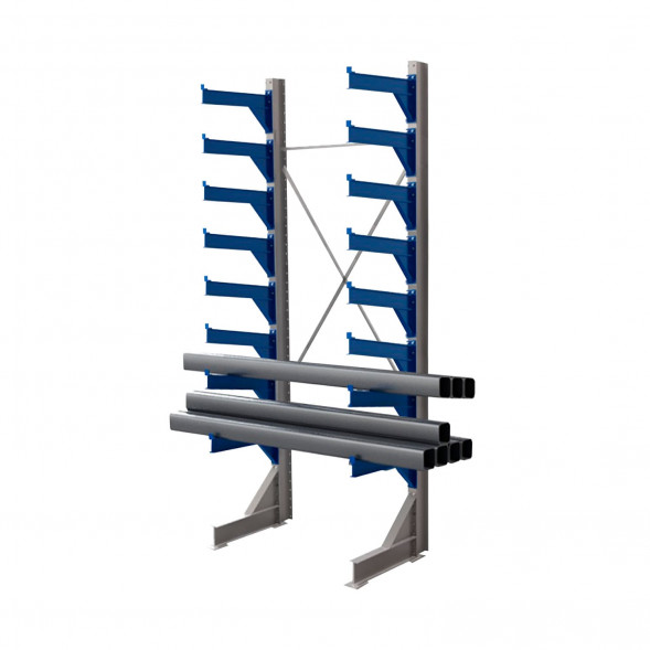 Стеллаж консольный односторонний КТр 4000х1740х1000 (800) 8 ярусов