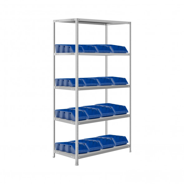 Стеллаж под 16 ящиков 1600х1000х400 5 полок