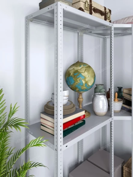 Стеллаж угловой МС 1800х1500х1500/600 мм 3 яруса