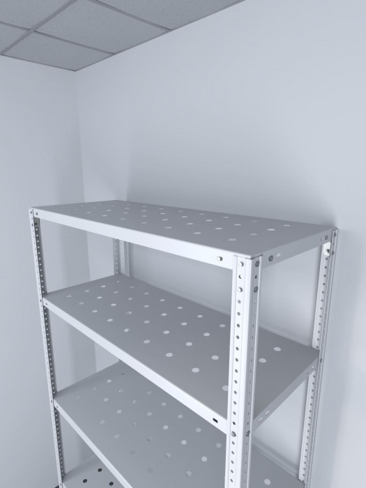 Стеллаж ТС Лайт 1800х1000х600 с 5 перфорированными полками
