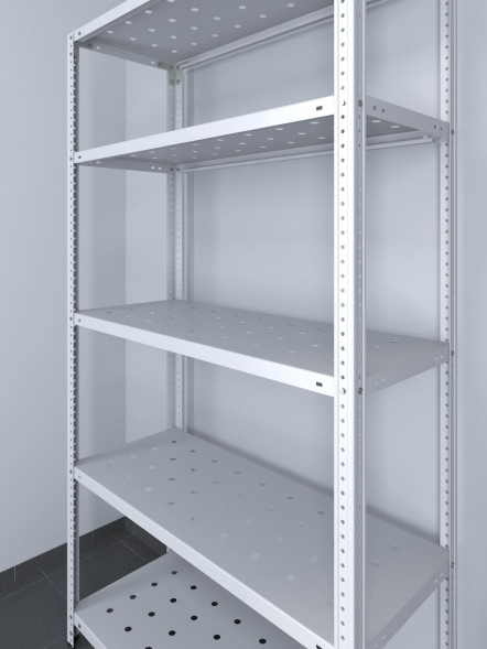 Стеллаж ТС Лайт 1800х1000х600 с 5 перфорированными полками