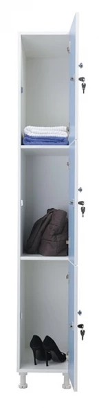 Шкаф для раздевалок WL 13-30 голубой/белый