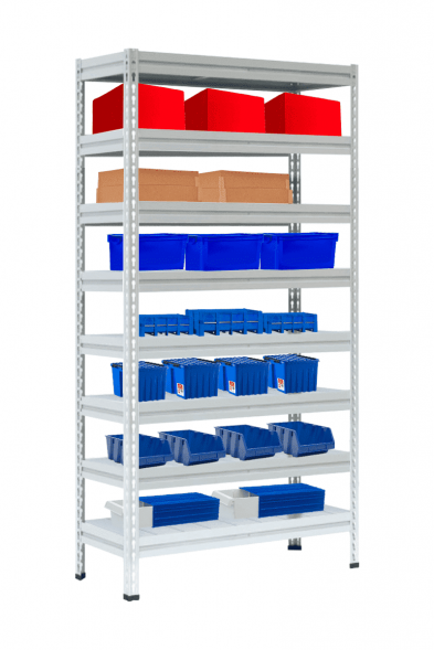 Стеллаж МС-Т 2500х1551х784 мм 8 ярусов настил металл