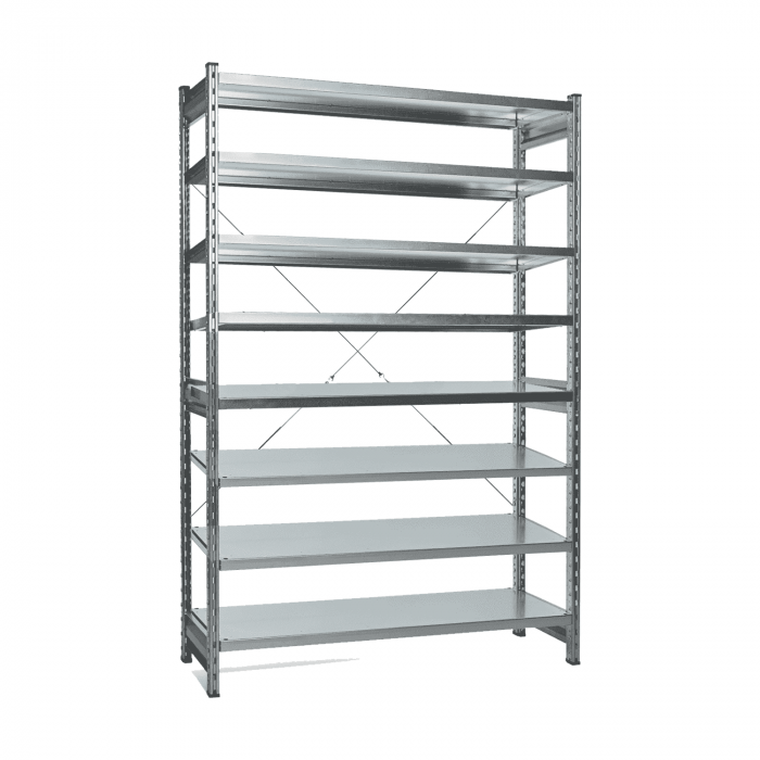 Стеллаж СТ-031 цинк 2491х1000х500 8 полок до 300 кг