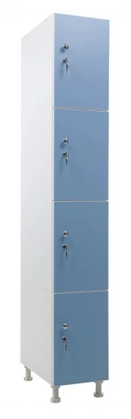Шкаф для раздевалок WL 14-30 голубой/белый