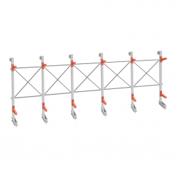 Стеллаж консольный СТ-062 2450х7660х830 2 яруса односторонний