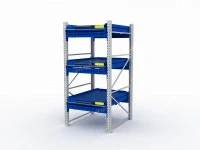 Стеллаж с выкатными платформами S-HEAVY 1000/900 (3 яруса хранения)