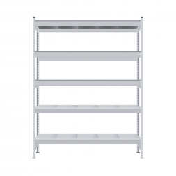 Стеллаж СТ-023 2700х1800х600 с 5 ярусами (рамы и настил - цинк)