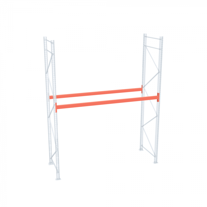 Стеллаж палетный ДиКом СП 2000х2250х1000 с 1 ярусом до 2000 кг / до 1000 кг на паллет П-90