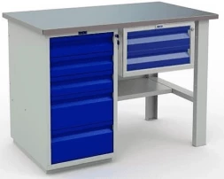 Верстак мини с ящиками модульный WT120.WD5/F1.100