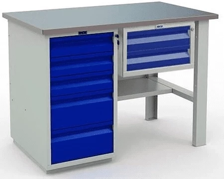 Верстак мини с ящиками модульный WT120.WD5/F1.100