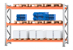 Стеллаж паллетный Лайт 2500х2700х1100 3 яруса Р70.1.5Б120.1.5