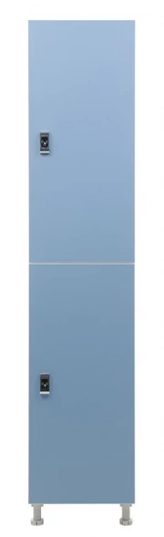 Шкаф для раздевалок WL 12-40 EL голубой/белый