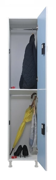 Шкаф для раздевалок WL 12-40 EL голубой/белый