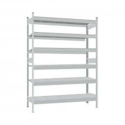 Стеллаж СТ-023 2700х1500х600 с 6 ярусами (рамы и настил - окрас)