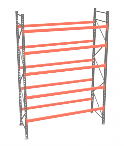 Стеллаж палетный ДиКом СП 4000х2250х1000 с 5 ярусами до 4500 кг / до 2250 кг на паллет П-90