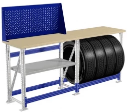 Верстак с деревянной столешницей легкий M100.MF1/MF1/MF1.011.000