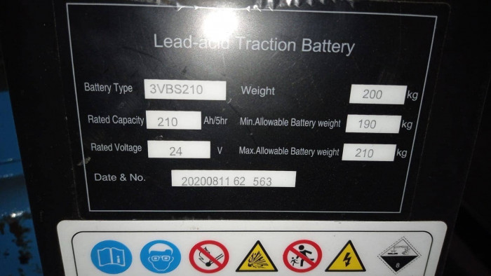 Аккумулятор для тележек CBD20R-II 24V/210Ah свинцово-кислотный (WET battery), шт