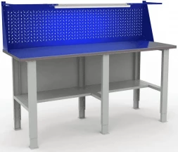 Верстак с экраном гаражный усиленный WTS200.F2/F2/F2.011