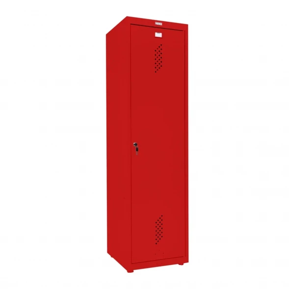 Шкаф металлический хозяйственный красный