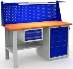 Верстак для квартиры с освещением W160.F2/WS6.111