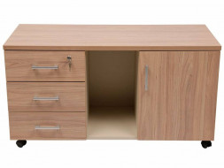 Тумба для оргтехники NPW-410 вяз натуральный/антрацит