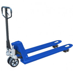 Тележка гидравлическая 2500 кг 1150х450 мм TOR RHP узковильная (полиуретановые колеса), шт