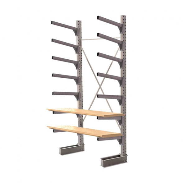 Стеллаж консольный односторонний КЛр 2500х1634х755 (600) 7 ярусов
