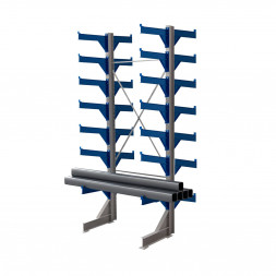 Стеллаж консольный двухсторонний КТр 4000х1740х1800 (800) 7 ярусов