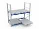 Стеллаж с выкатными платформами S-HEAVY 500 (2 яруса хранения)