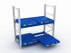 Стеллаж с выкатными платформами S-HEAVY 500 (2 яруса хранения)