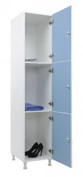 Шкаф для раздевалок WL 13-40 голубой/белый S35599635438