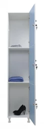 Шкаф для раздевалок WL 13-40 голубой/белый S35599635438