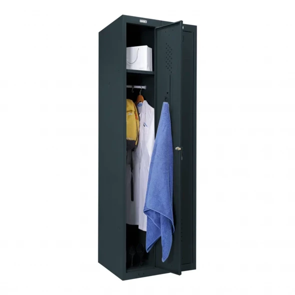 Шкаф металлический для одежды графит