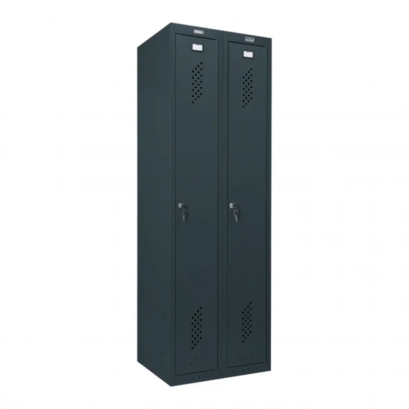 Шкаф металлический для одежды графит