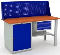 Верстак с экраном и ящиками усиленный W160.WS1/F2.110