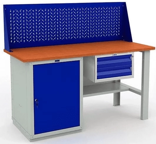 Верстак с экраном и ящиками усиленный W160.WS1/F2.110