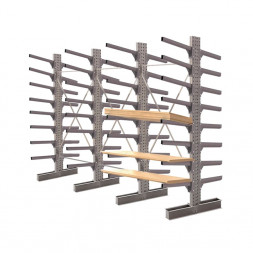 Стеллаж консольный двухсторонний КЛр 2500х4768х1300 (600) 8 ярусов