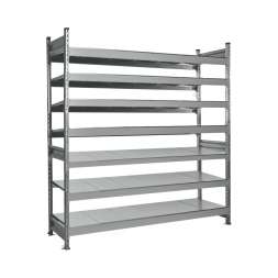 Стеллаж СТ-023 2200х2100х600 с 7 ярусами (рамы и настил - цинк)