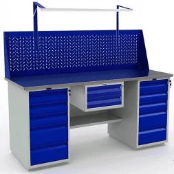 Верстак большой с освещением модульный WT180.WD5/WD5.011